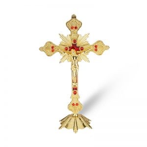 Golden Ruby Crucifix